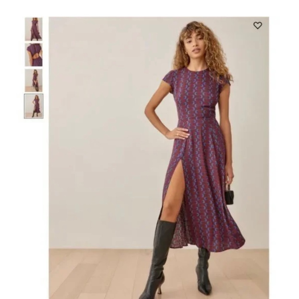 Reformation Gavin dress in Marooned